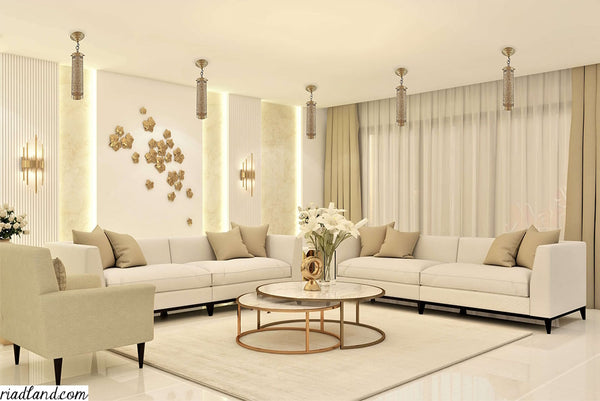 A-luxurious-living-room-featuring-beige-furniture-gold-accents-and-unique-handmade-candle-shaped-lamps