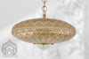 Handcrafted brass hanging lamp as artisanal elegance for your space